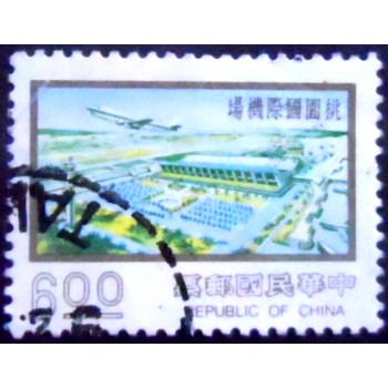 Imagem similar à do selo postal de Taiwan de 1978 Taoyuan International Airport
