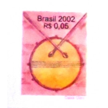 Selo postal do Brasil de 2002 Caixa Clara M