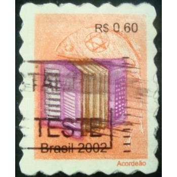 Selo postal do Brasil de 2002 Acordeão ET