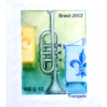 Selo postal do Brasil de 2002 - Trompete M