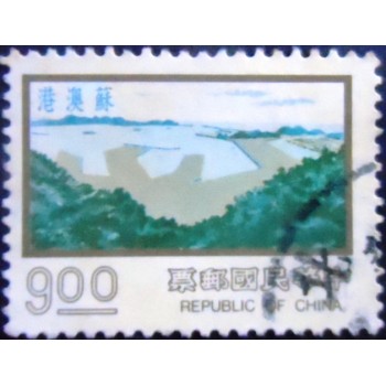 Imagem do Selo postal de Taiwan de 1978 Port of Su-an