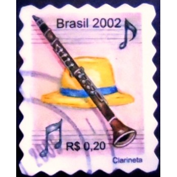 Selo postal do Brasil de 2002 - Clarineta U