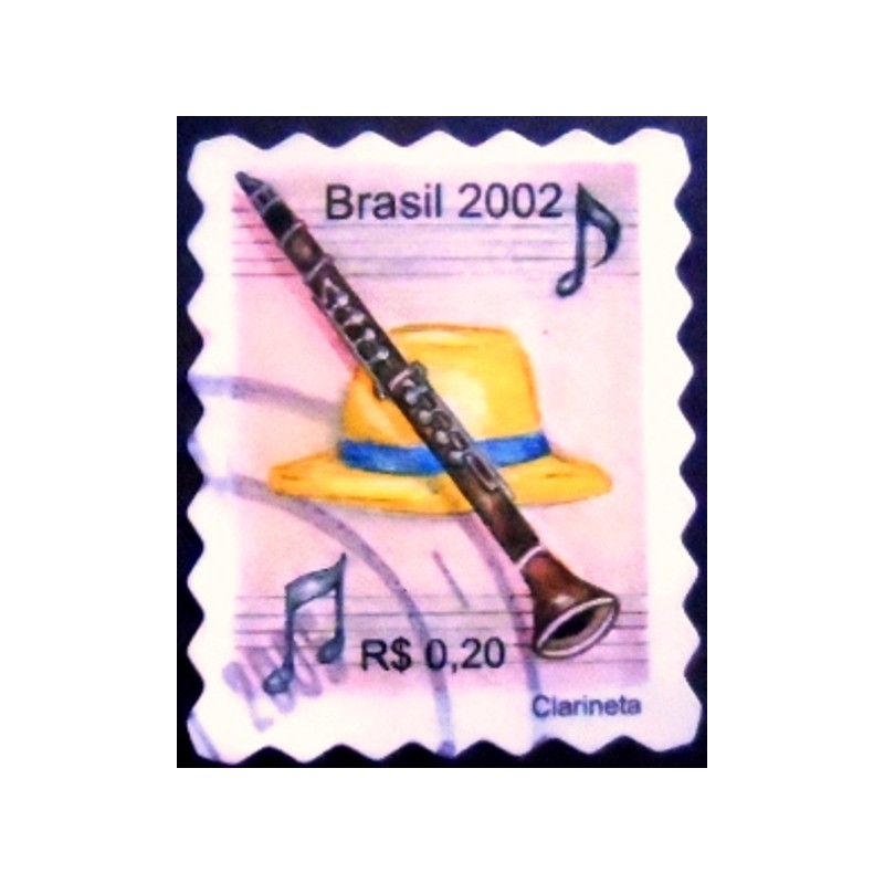 Selo postal do Brasil de 2002 - Clarineta U