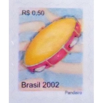 Selo postal do Brasil de 2002 - Pandeiro M