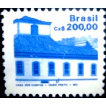 Selo postal do Brasil de 1988 - Casa dos Contos M