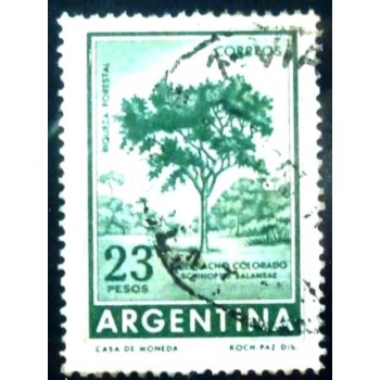 Imagem similar à do selo postal da Argentina de 1965 Red Quebracho 23 sev