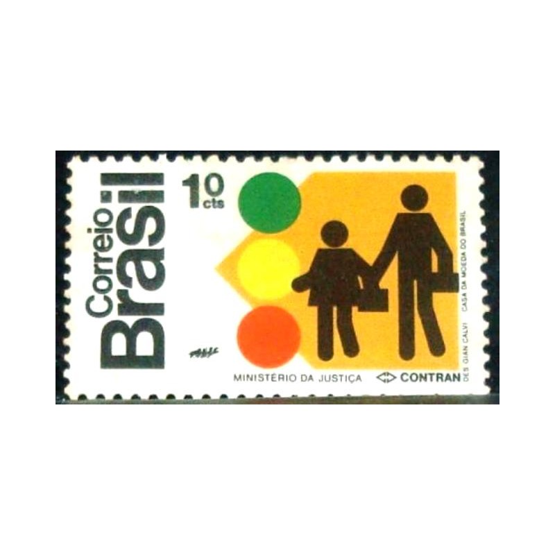 Selo postal do Brasil de1972 CONTRAM M