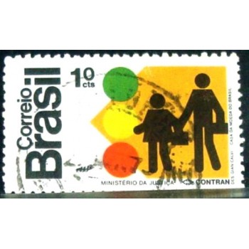 Imagem similar à do selo postal do Brasil de 1972 CONTRAM U