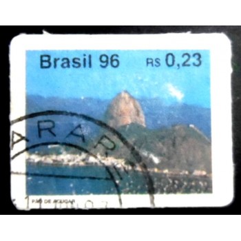 Selo postal do Brasil de 1996 - Pão de Açúcar U