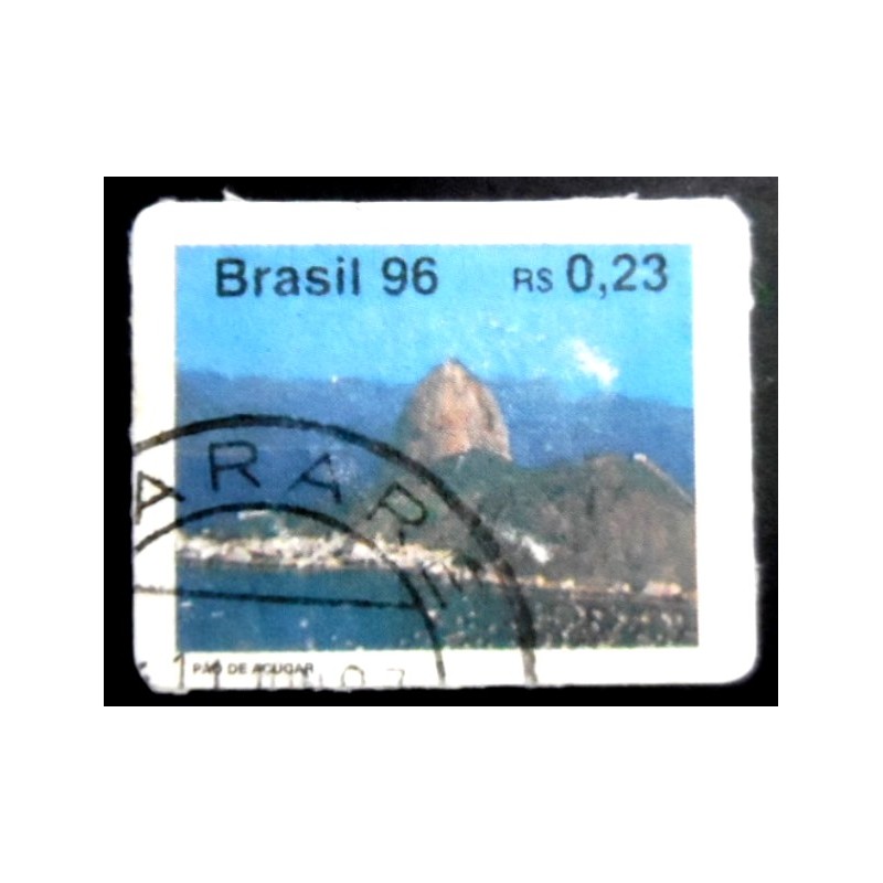 Selo postal do Brasil de 1996 - Pão de Açúcar U