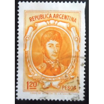 Selo postal Argentina 1973 José Francisco de San Martín