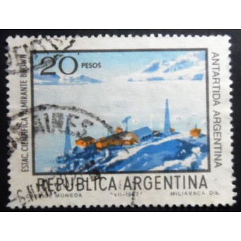 Selo postal Argentina 1968 Scientific Station Almirante Brown