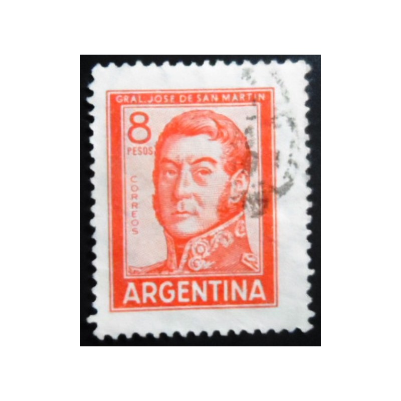 Imagem similar à do selo postal da Argentina de 1965 José Francisco de San Martin