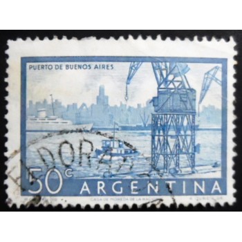 Imagem simila à do selo postal da Argentina de 1956 Harbor of Buenos Aires