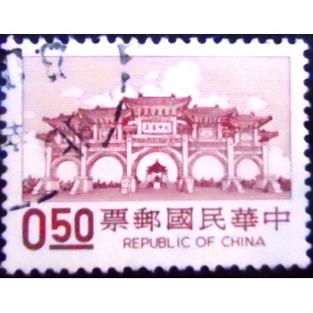 Imagem do Selo postal de Taiwan de 1981 Chiang Kai-Shek Memorial Hall 50