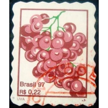 Imagem similar à do selo postal Regular do Brasil de 2000 Uvas U