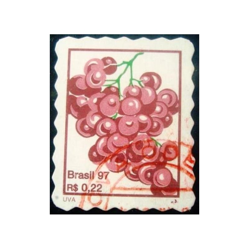 Imagem similar à do selo postal Regular do Brasil de 2000 Uvas U