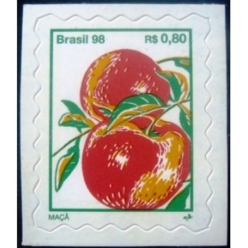 Selo postal do Brasil de 1998 Maça