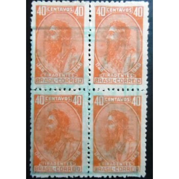 Quadra de selos postais do Brasil de 1948 - Tiradentes NC1