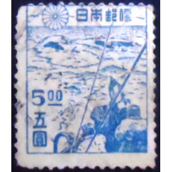 Imagem do Selo postal do Japão de 1947 Whaling