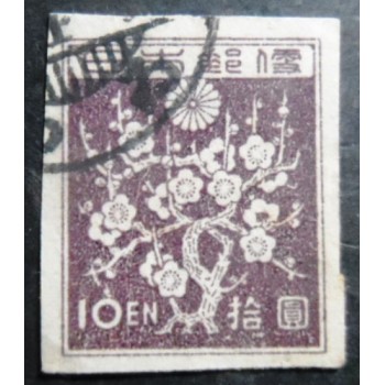 Selo postal do Japão de 1947 Plum Blossoms