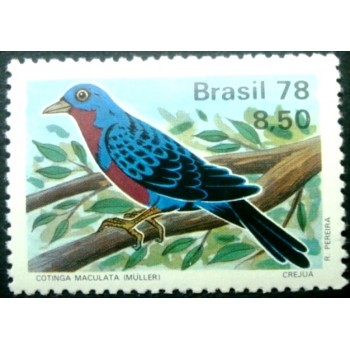 Selo postal do Brasil de 1978 Cotinga M