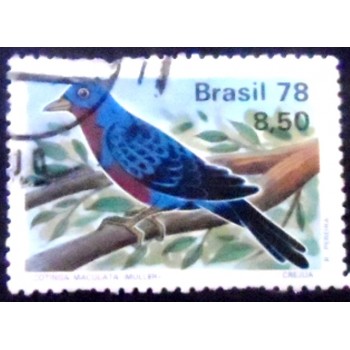 Imagem similar à do selo postal comemorativo do Brasil de 1978  Cotinga U