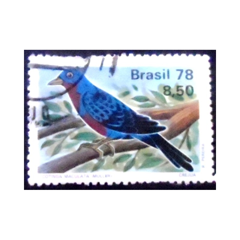 Imagem similar à do selo postal comemorativo do Brasil de 1978  Cotinga U