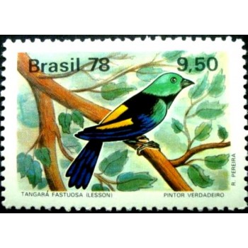 Selo postal do Brasil de 1978 Tangará M