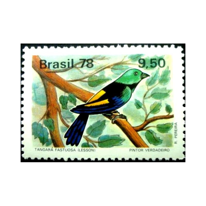 Selo postal do Brasil de 1978 Tangará M