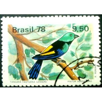 Imagem similar à do selo postal do Brasil de 1978  Tangará U