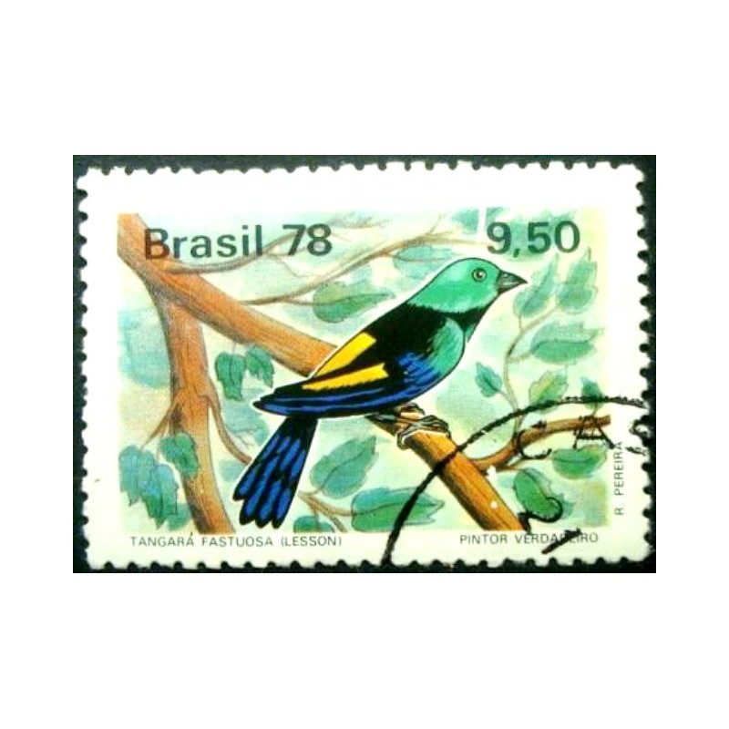 Imagem similar à do selo postal do Brasil de 1978  Tangará U