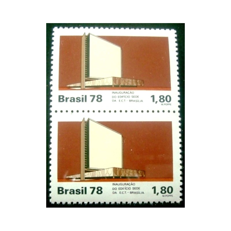 Par de selos postais do Brasil de 1978  Brapex III M