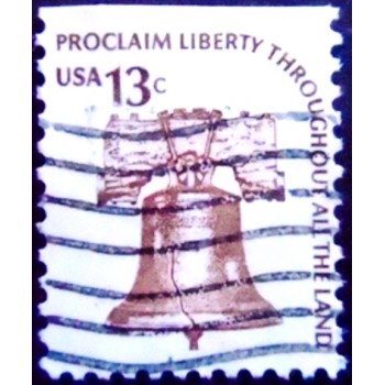 Selo postal dos Estados Unidos de 1975 Liberty Bell yDo U