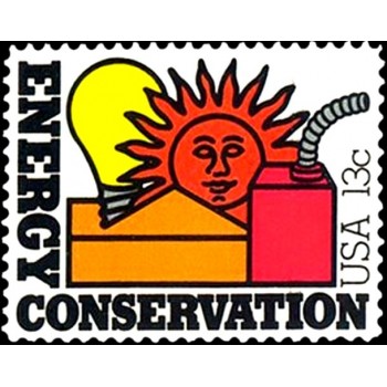 Selo postal Estados Unidos 1977 Energy Conservation M