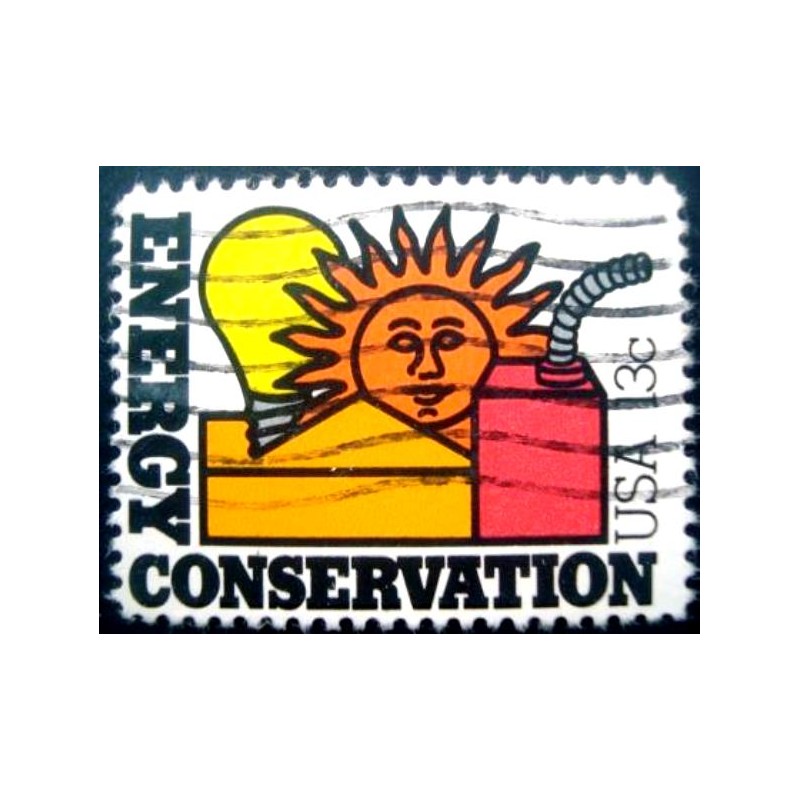 Selo postal Estados Unidos 1977 Energy Conservation U