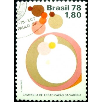 Selo postal do Brasil de 1978 - Varíola MCC