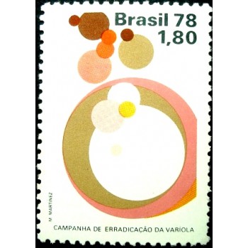 Selo postal do Brasil de 1978 - Varíola M