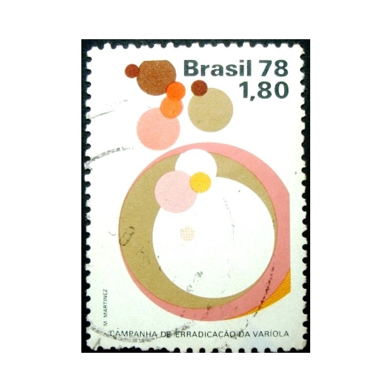 Imagem similar à do selo postal do Brasil de 1978 - Varíola U