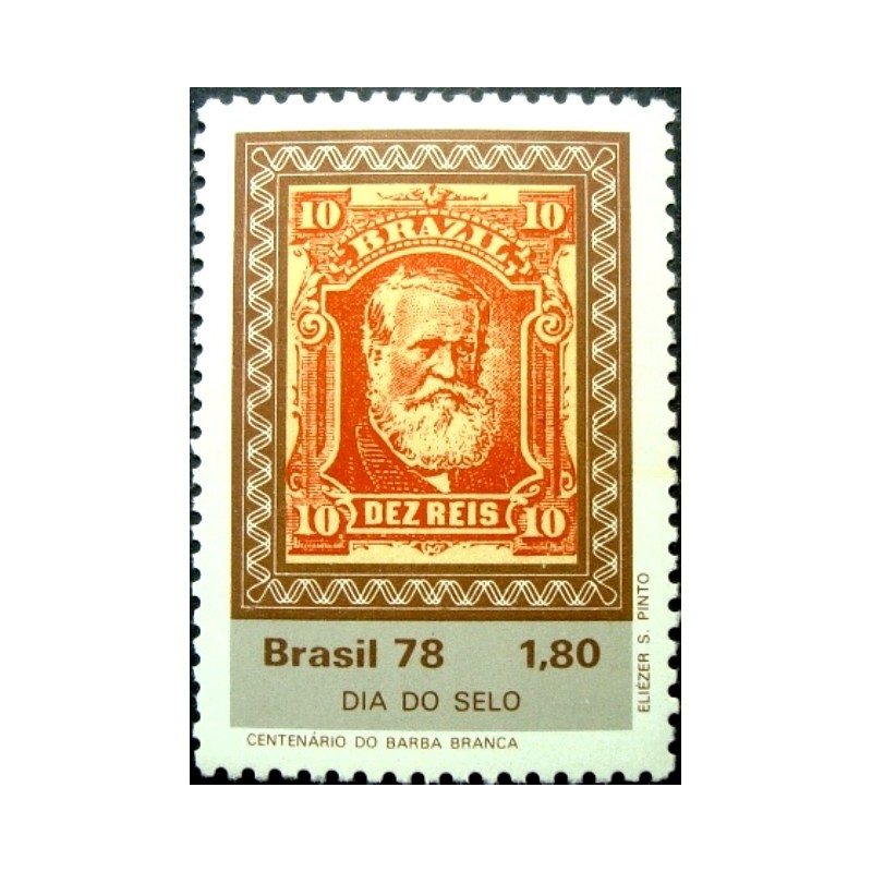 Selo postal do Brasil de 1978 - Barba Branca M