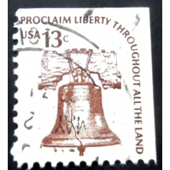 Selo postal dos Estados Unidos de 1975 Liberty Bell yEor