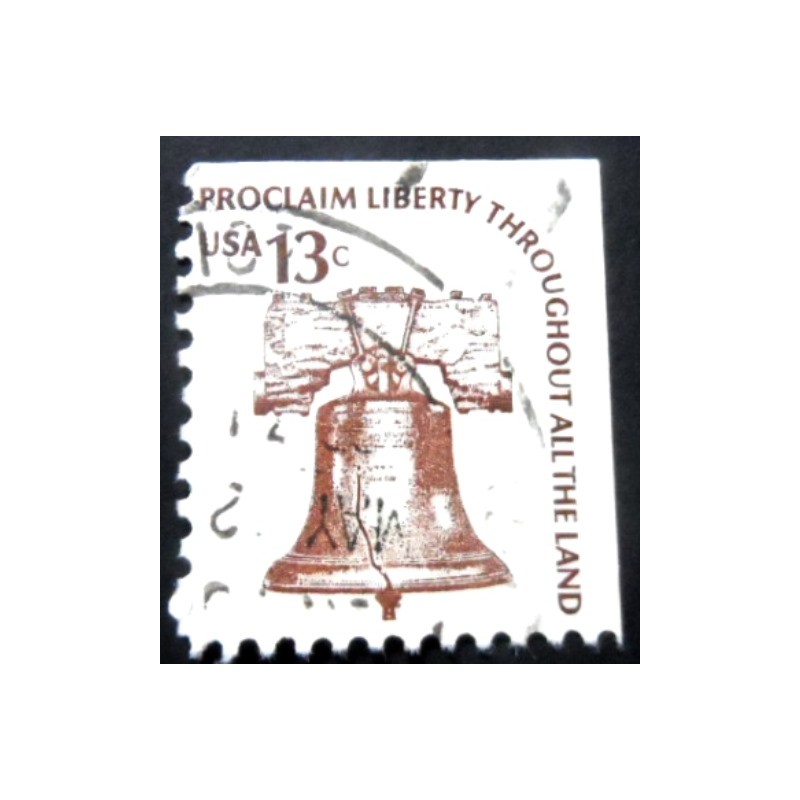 Selo postal dos Estados Unidos de 1975 Liberty Bell yEor