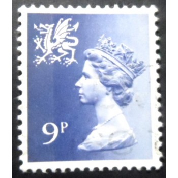 Selo postal da Escócia de 1978 Queen Elizabeth II 9p Machin Portrait