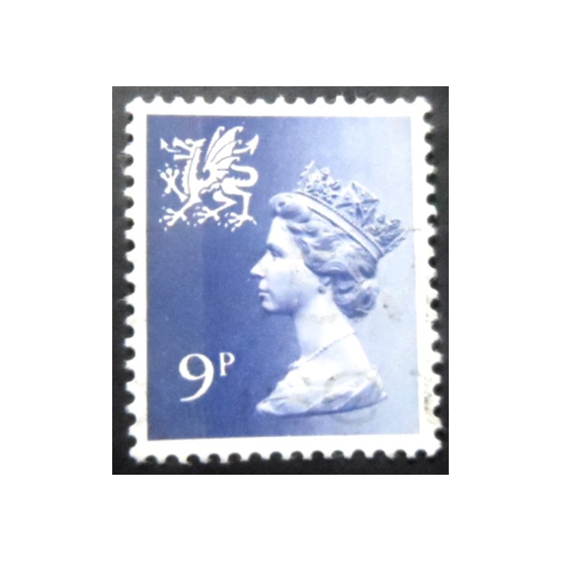 Selo postal da Escócia de 1978 Queen Elizabeth II 9p Machin Portrait