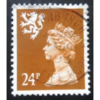 Selo postal da Escócia de 1989 Queen Elizabeth II 24p Machin Portrait