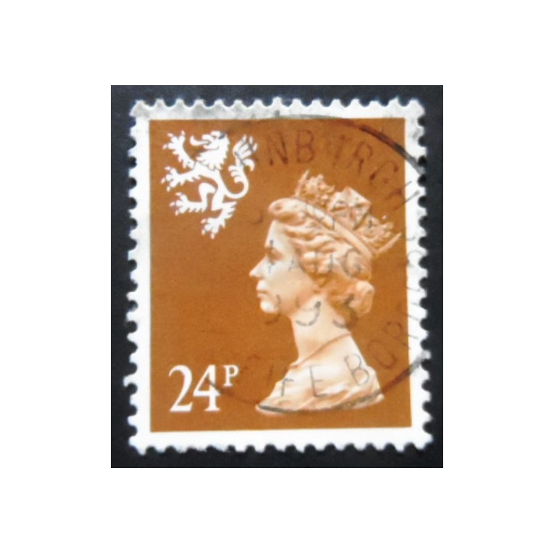 Selo postal da Escócia de 1989 Queen Elizabeth II 24p Machin Portrait