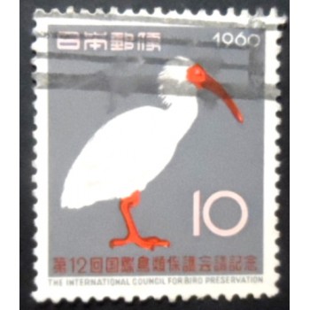 Selo postal do Japão de 1960 Congress for Bird Preservation