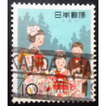 Selo postal do Japão de 1962 Shichi-Go-San Festival