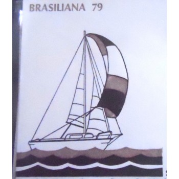 FDC Oficial de 1979 nº 173 Veleiros Brasiliana 79 - ilustração