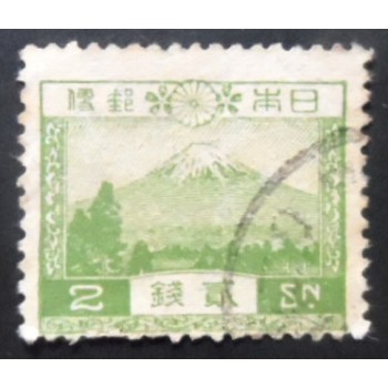 Selo postal do Japão de 1932 Mt Fuji 2 U